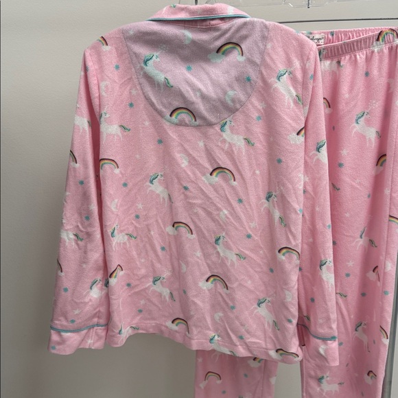 P.J. Salvage Rainbow Unicorn Pajamas size 12/14 - Picture 4 of 9